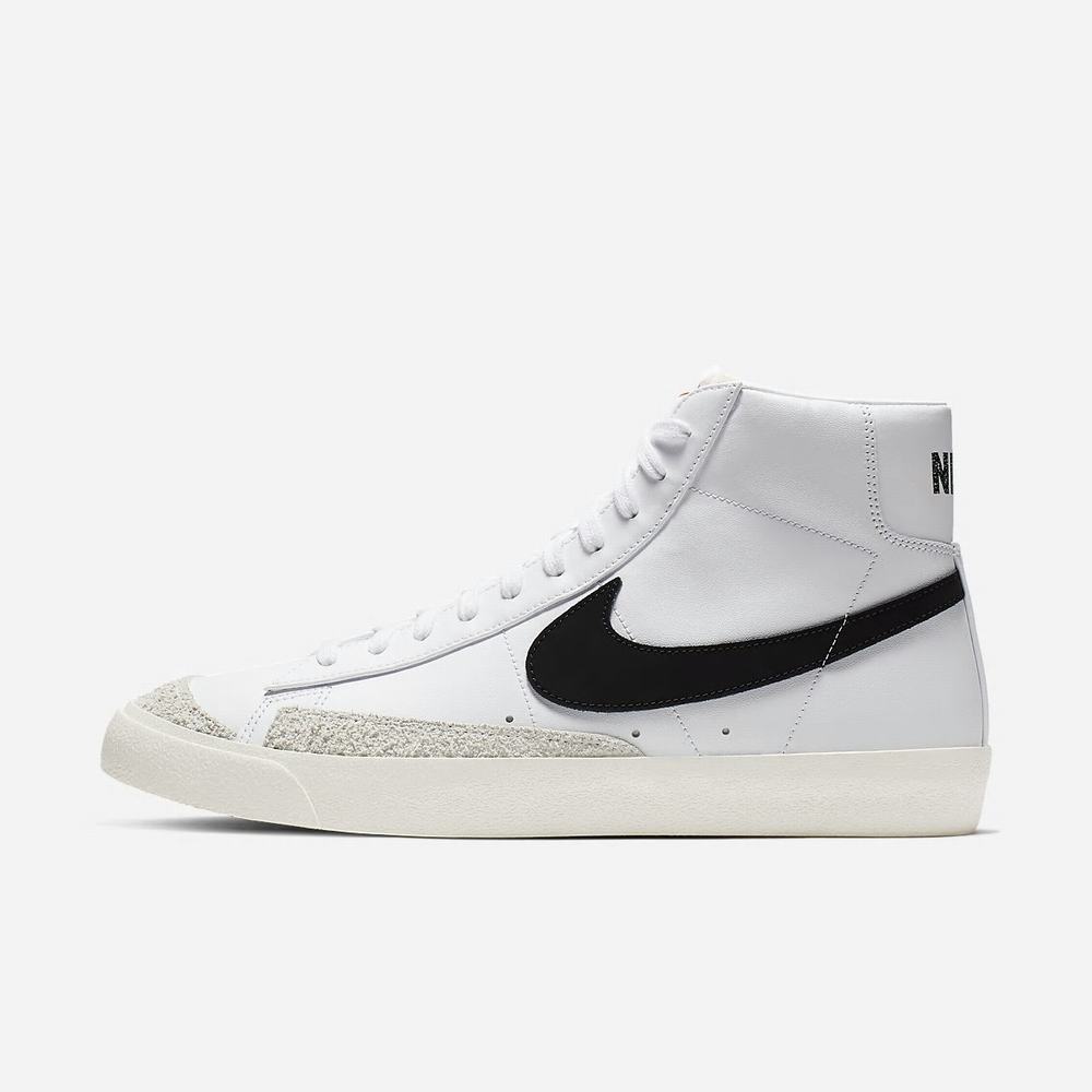 Basket Montante Nike Blazer Mid '77 Vintage Blanche 4631-508 White/Black Homme | QMU-06368988